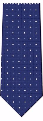 Picture of 100% SILK WOVEN - BLUE WITH DOTS