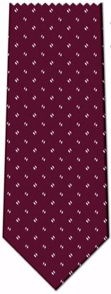 Picture of 100% SILK WOVEN - BURGANDY WITH PINK/WHITE LINES