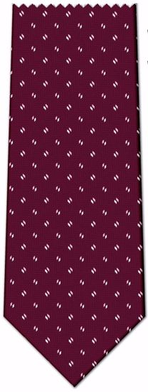 Picture of 100% SILK WOVEN - BURGANDY WITH PINK/WHITE LINES