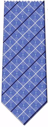 Picture of 100% SILK WOVEN - LIGHT BLUE PLAID