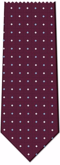 Picture of 100% SILK WOVEN - PURPLE WITH DOTS