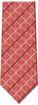 Picture of 100% SILK WOVEN - RED PLAID