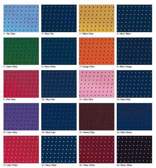 Picture of 100% SILK WOVEN DOT-20 COLOR  COMBINATIONS TO CHOOSE FROM