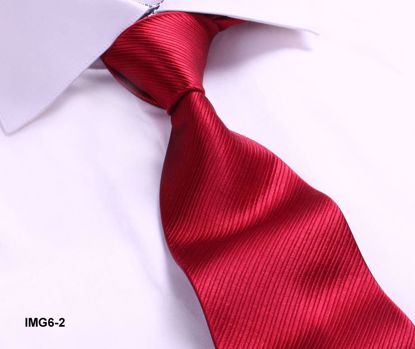 Picture of 100% SILK WOVEN SOLID TIE - RED