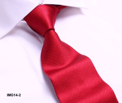 Picture of 100% SILK WOVEN SOLID TIE - RED