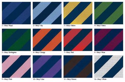 Picture of 100% SILK WOVEN STRIPE-12 COLOR  COMBINATIONS TO CHOOSE FROM