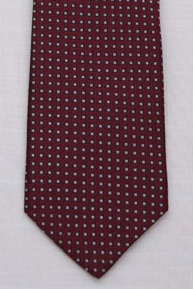 Picture of Burgandy - 100% SILK WOVEN MICRO NEAT NECKTIE