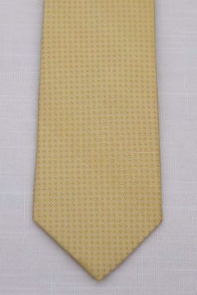Picture of Gold - 100% SILK WOVEN MICRO TEXTURED SOLID NECKTIE
