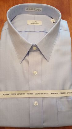 Picture of Herringbone Spread Collar Wrinkle Free (3 Color Options)