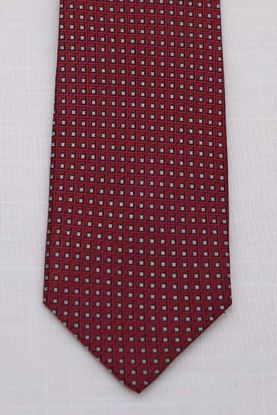 Picture of Red - 100% SILK WOVEN MICRO NEAT NECKTIE