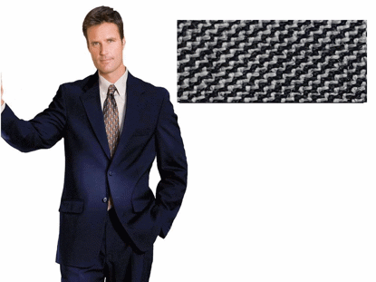 Picture of 52% Poly / 47% Wool / 1% Lycra(Spandex-like) - Grey Sharkskin