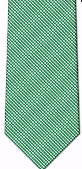 Picture of 100% SILK WOVEN  - GREEN/WHITE