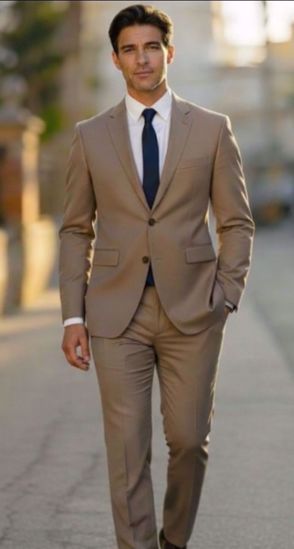 Picture of 52% Poly / 44% Wool / 4% Spandex - Tan