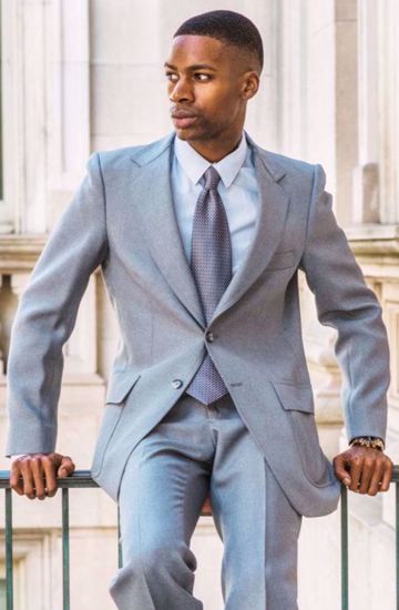 Picture of 52% Wool / 47% Poly / 1% Lycra(Spandex-like) - Silver/Gray