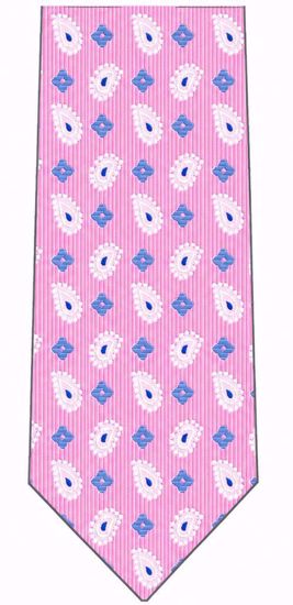 Picture of 100% Silk Woven Pink Tie number 2